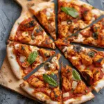 Chicken Tikka Naan Pizza