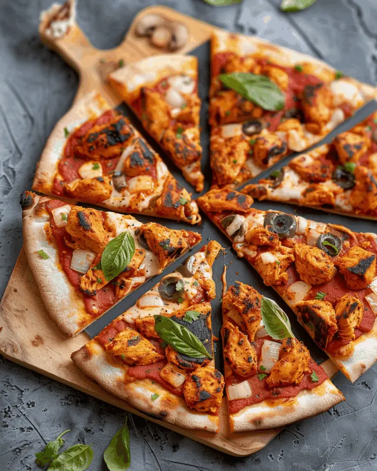 Chicken Tikka Naan Pizza