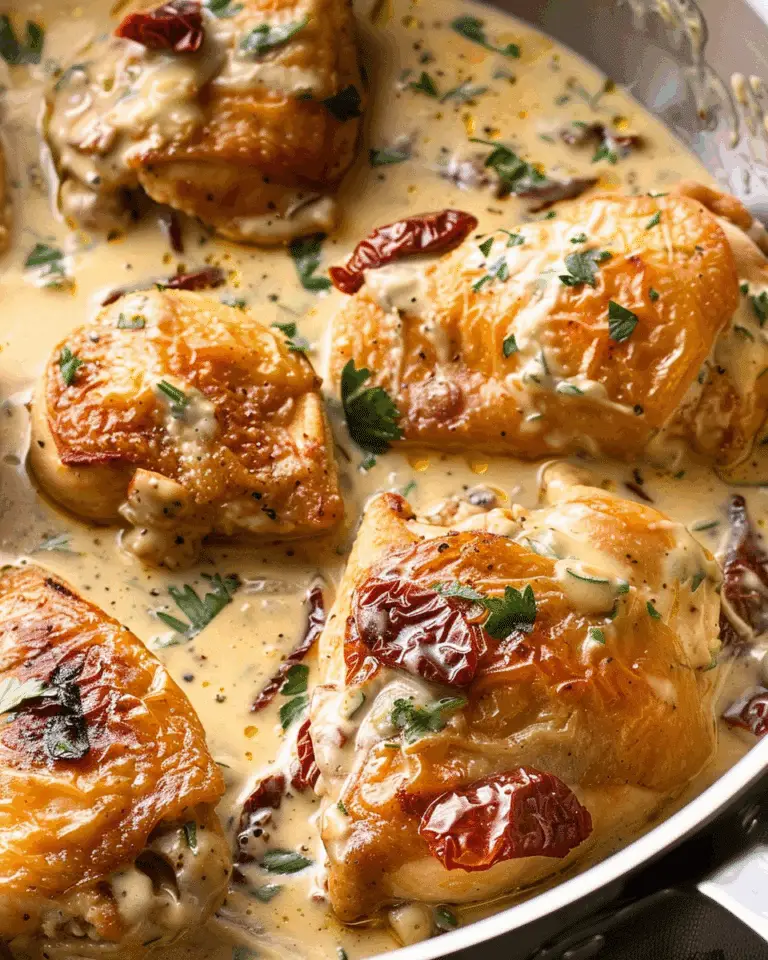 Chicken With Creamy Sun Dried Tomato Sauce
