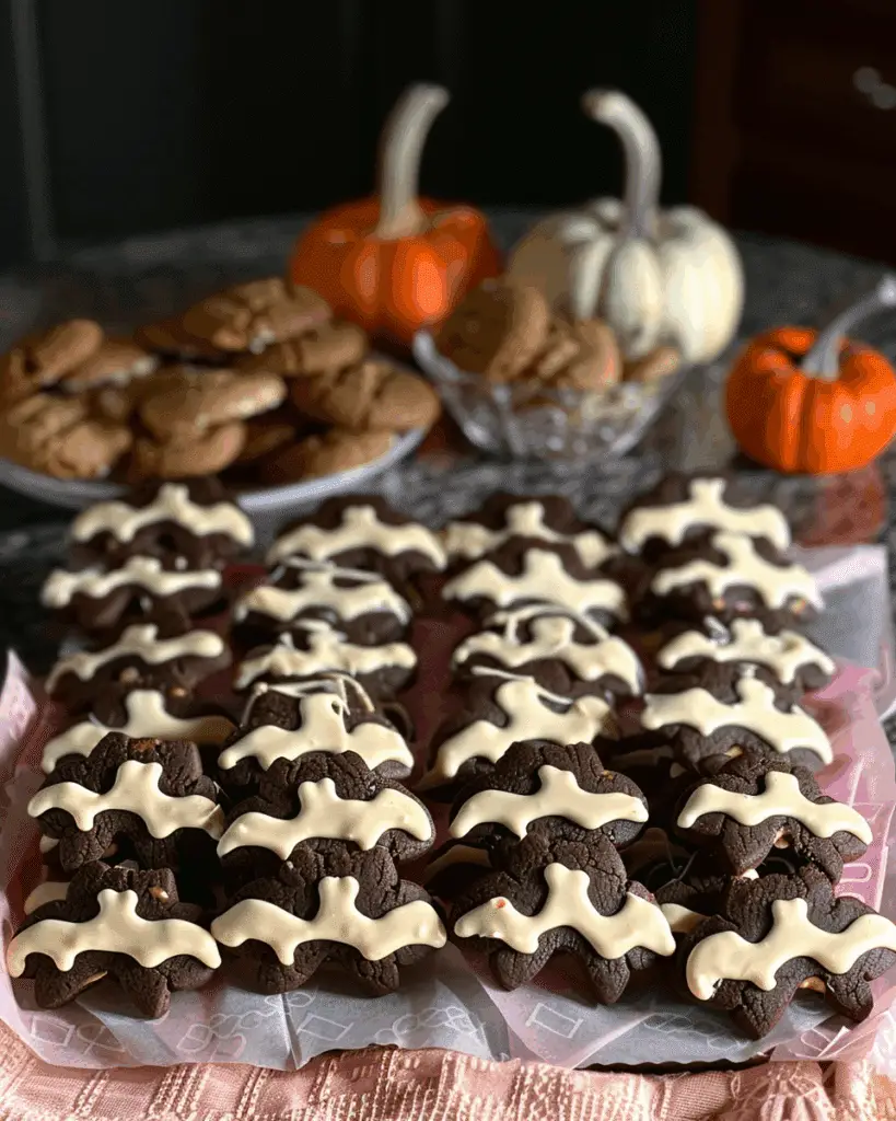 Chocolate Peanut Butter Bat Cookies