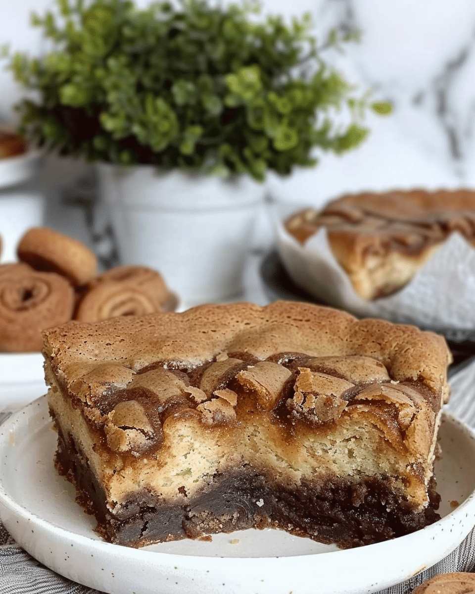 Cinnamon Roll Blondies