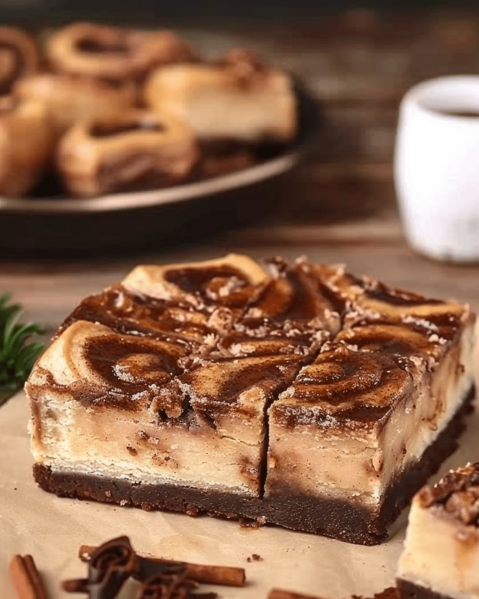 Cinnamon Roll Blondies