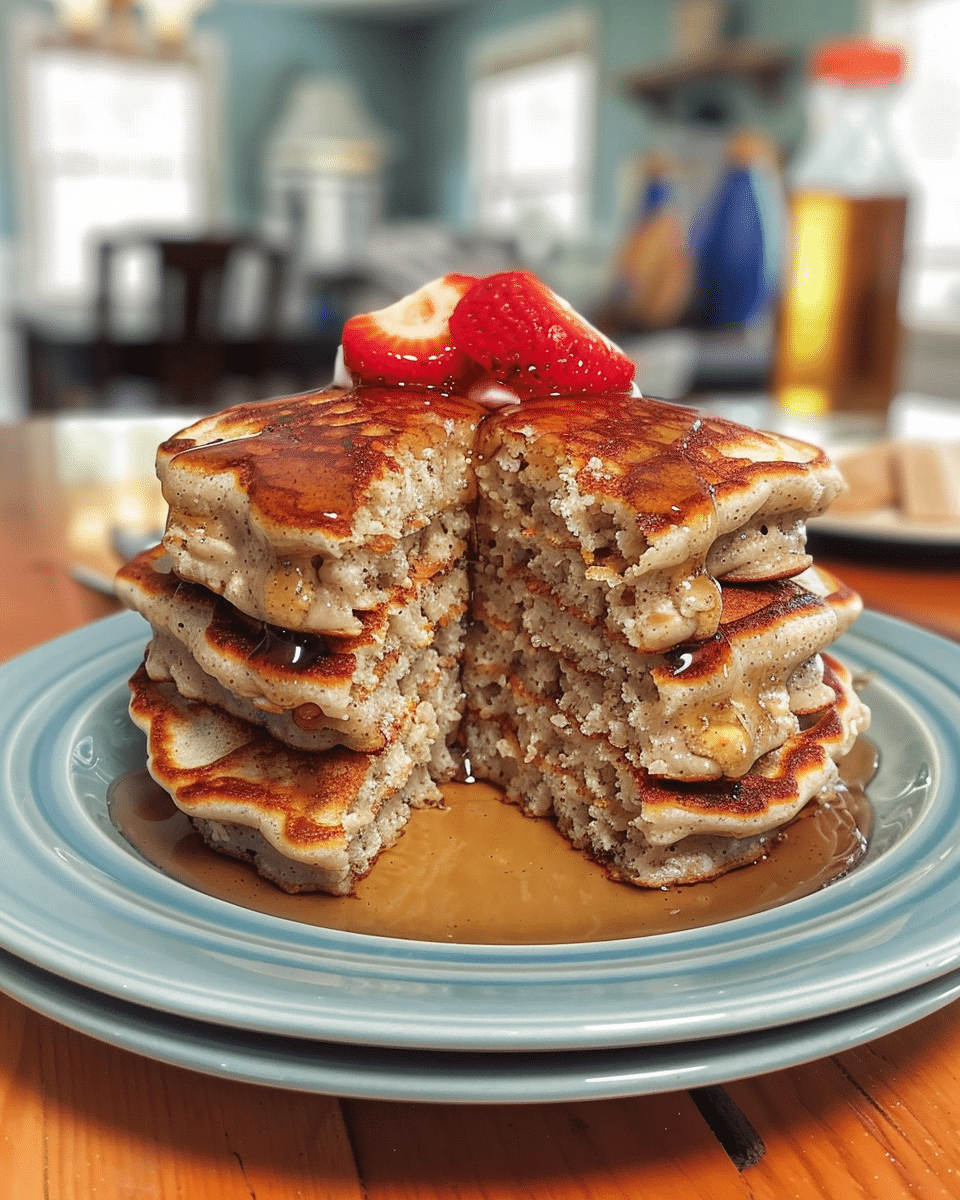 Cinnamon Oatmeal Pancakes