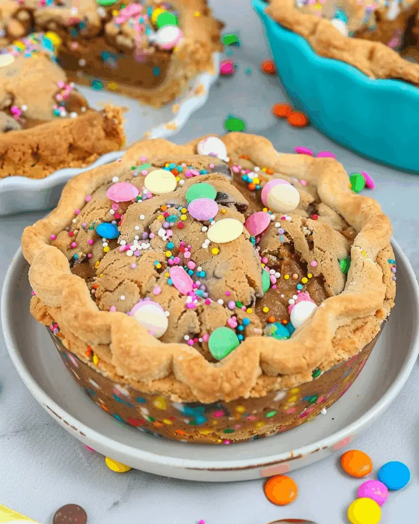 Confetti Cake Batter Cookie Pie