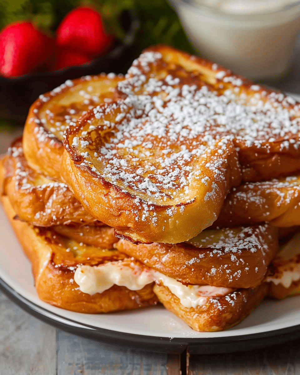 Cream Cheese Stuffed French Toast