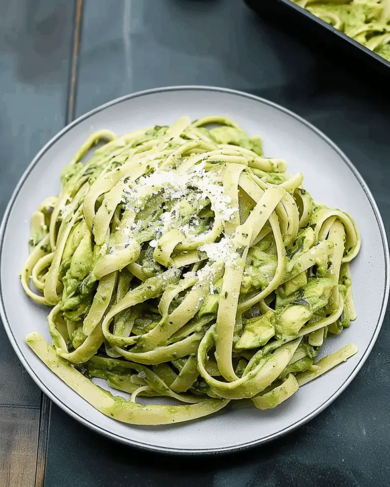 Creamy Avocado Spinach Pasta