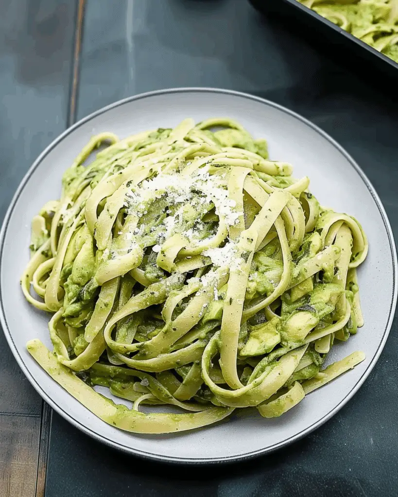Creamy Avocado Spinach Pasta