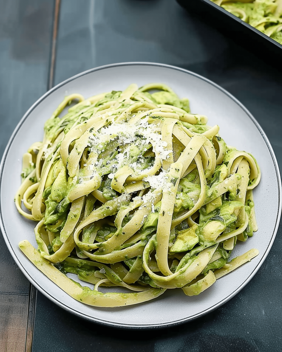 Creamy Avocado Spinach Pasta