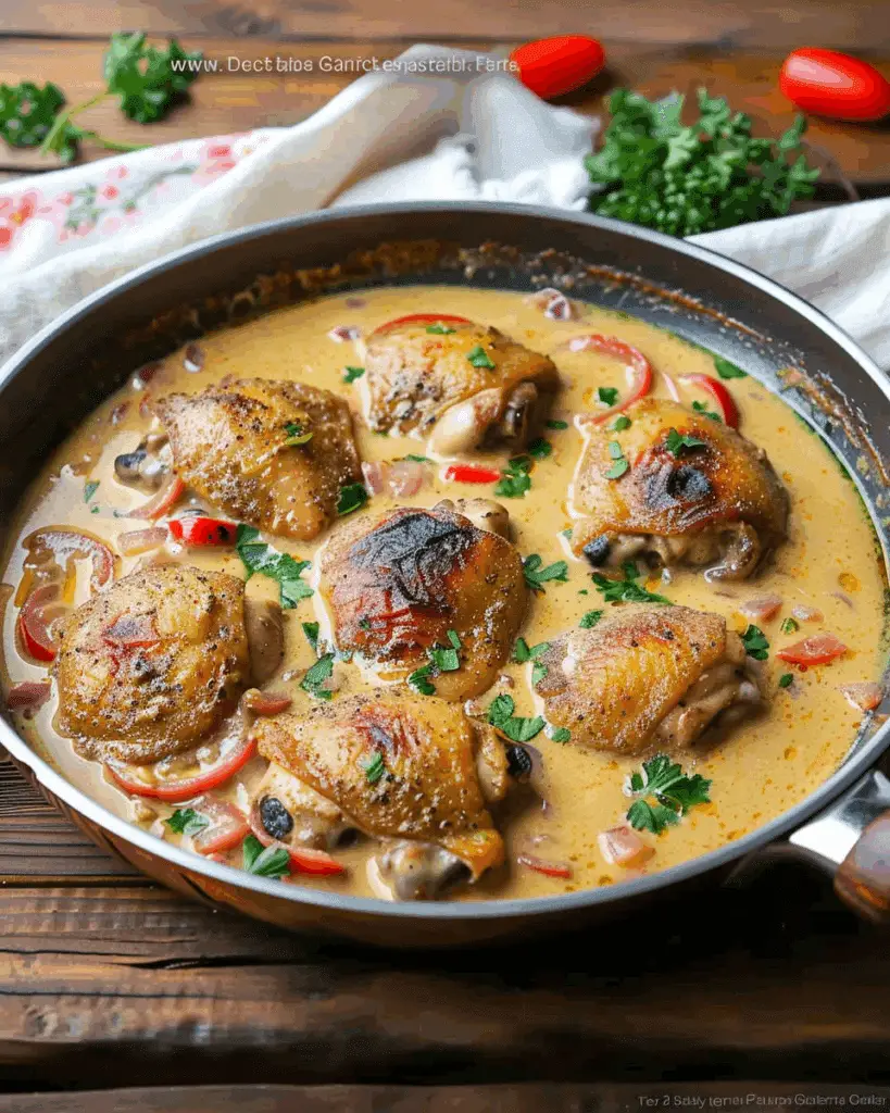 Creamy Garlic Chicken Thigh