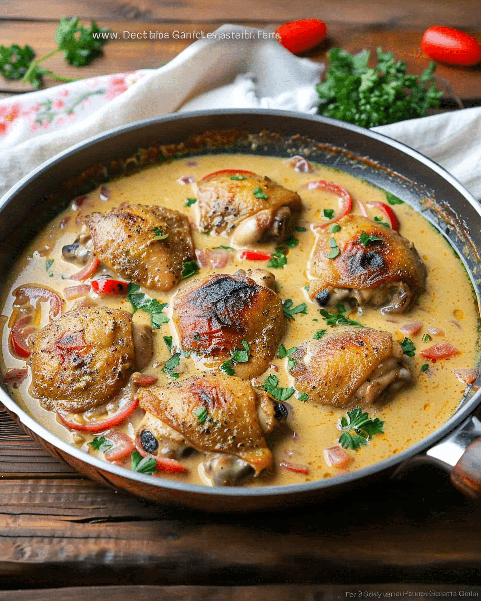 Creamy Garlic Chicken Thigh