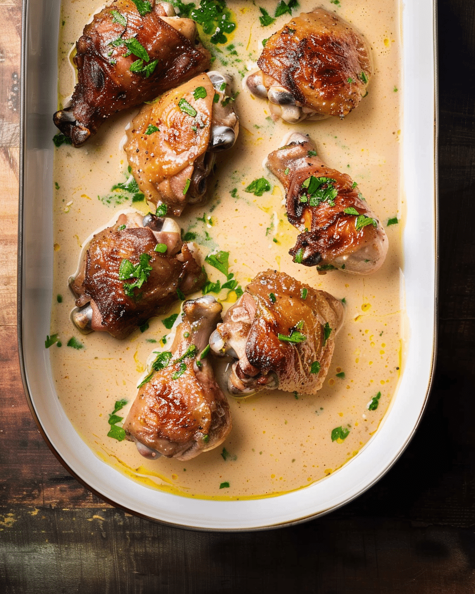 Creamy Garlic Chicken Thigh