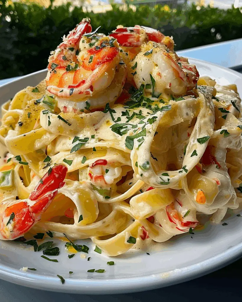 Creamy Seafood Fettuccine (Takeout Style)