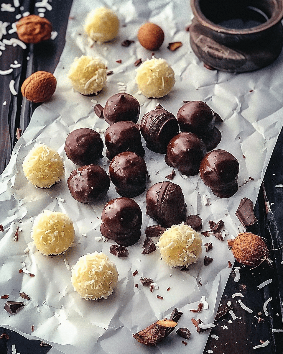 Dark Chocolate Coconut Bites