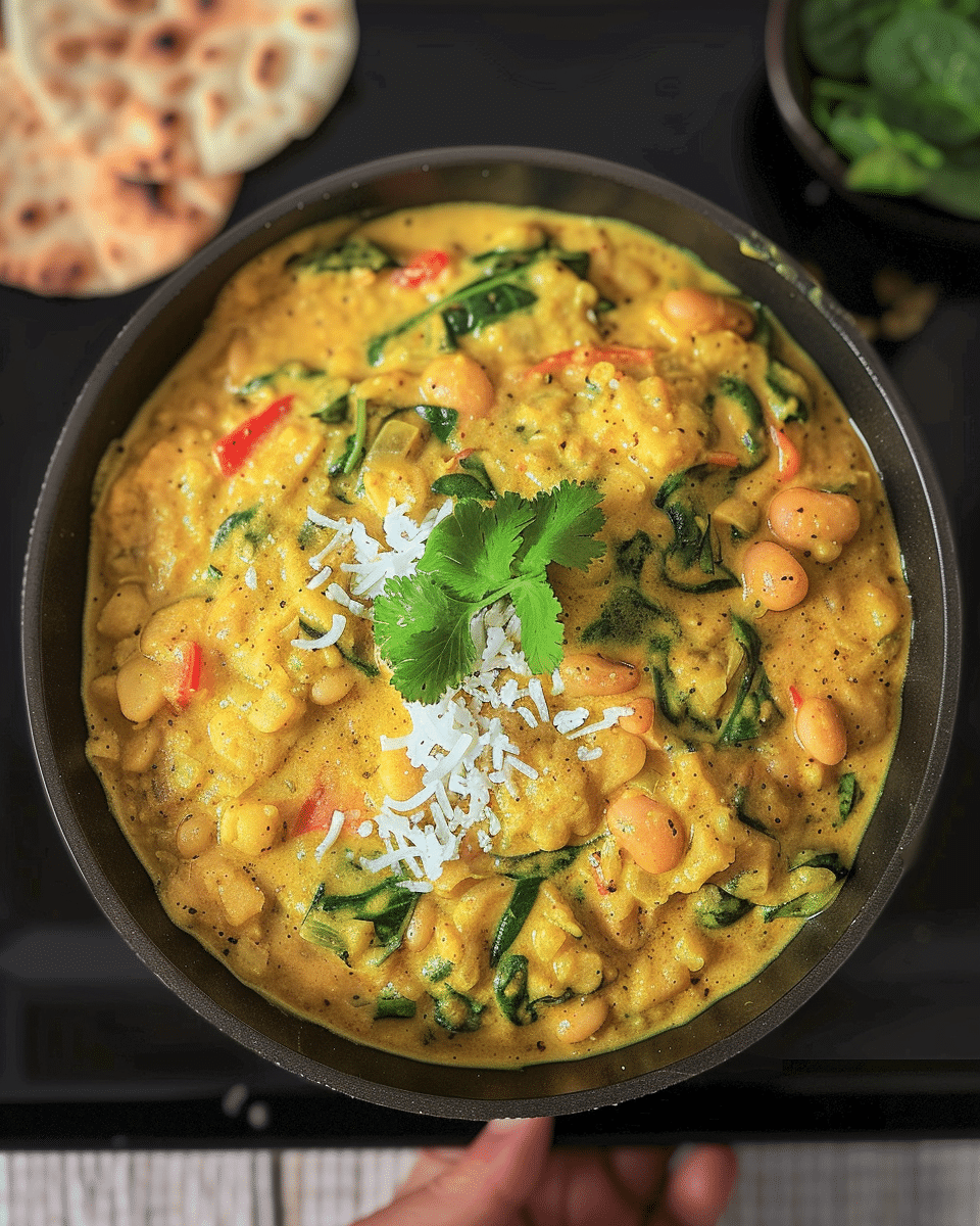Easy Butter Bean & Spinach Curry