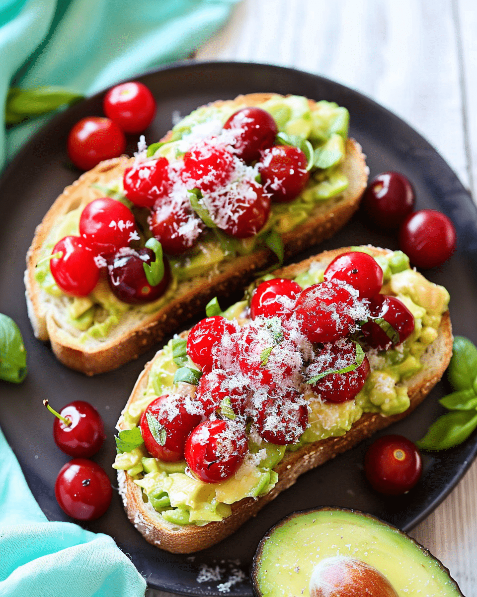 Easy Cherry Tomato Avocado Toast