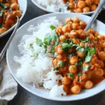 Easy Chickpea Curry With Basmati Rice