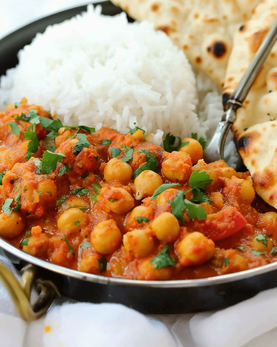 Easy Chickpea Curry With Basmati Rice