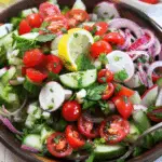 Easy Greek Salad With Lemon Vinaigrette