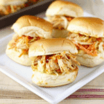 Easy Pulled BBQ Chicken Sliders With Coleslaw