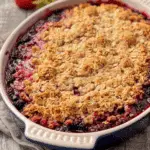 Easy Triple Berry Crumble With Oats