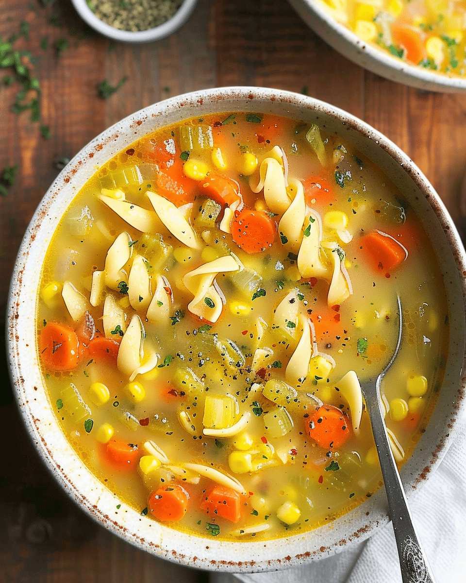 Easy Vegetable Noodle Soup