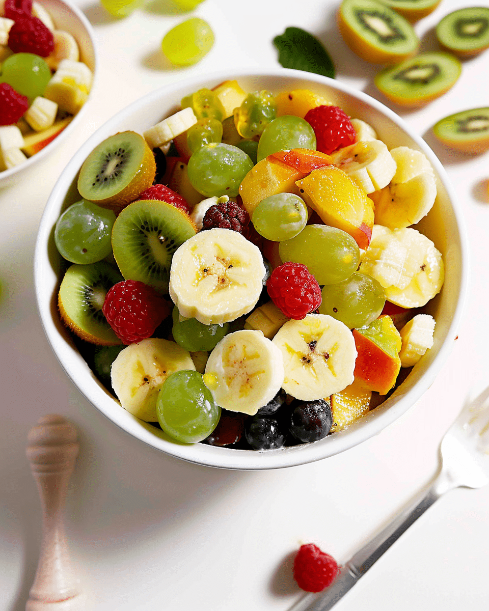 Fresh Fruit Salad With Mint And Lime