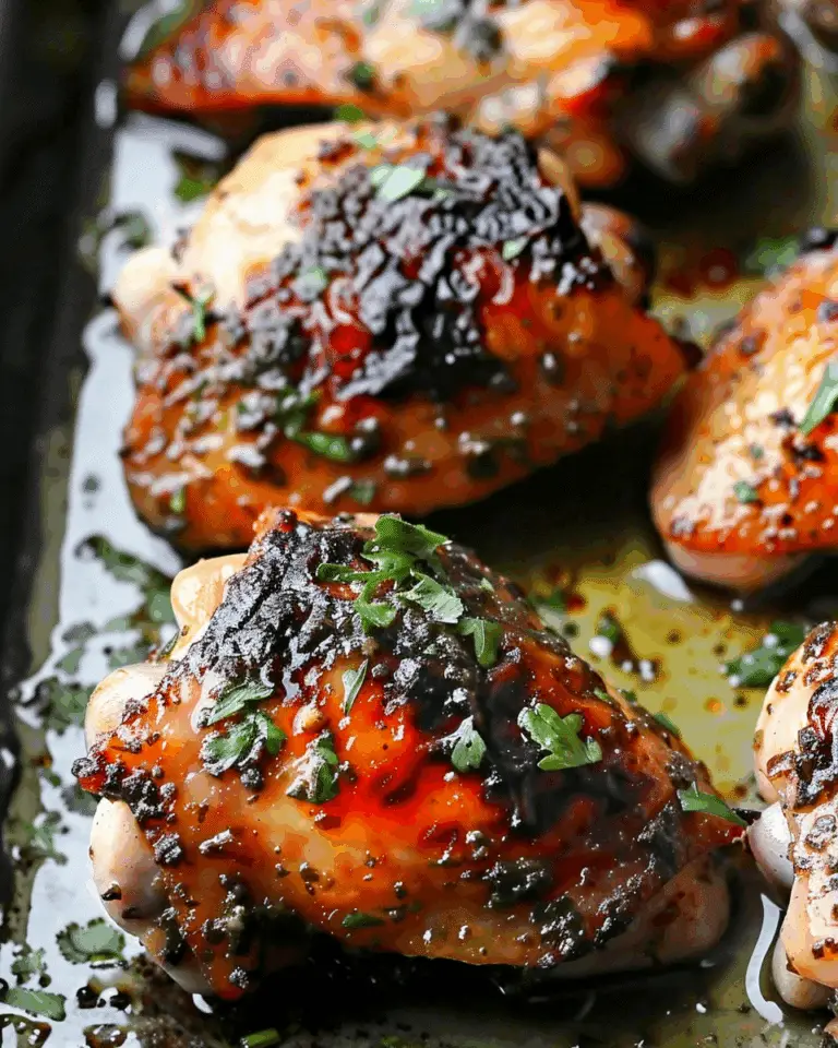 Garlic Butter Baked Chicken Thighs