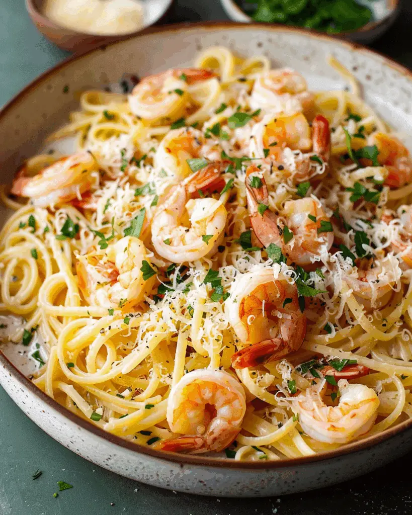 Garlic Butter Shrimp Pasta