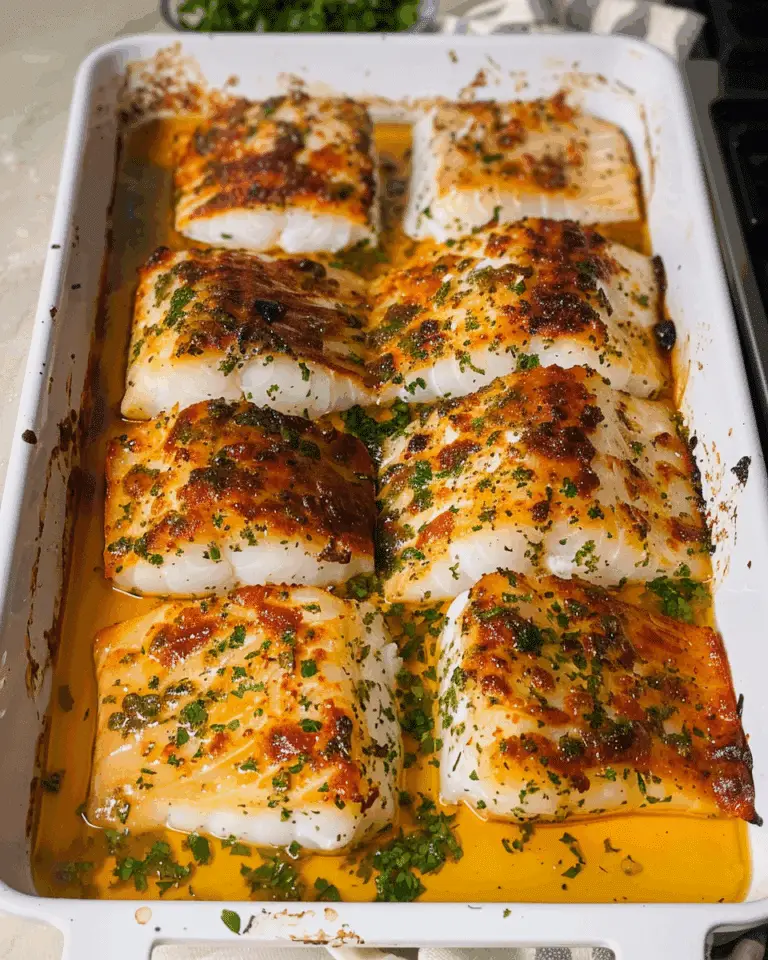 Garlic Herb Baked Cod