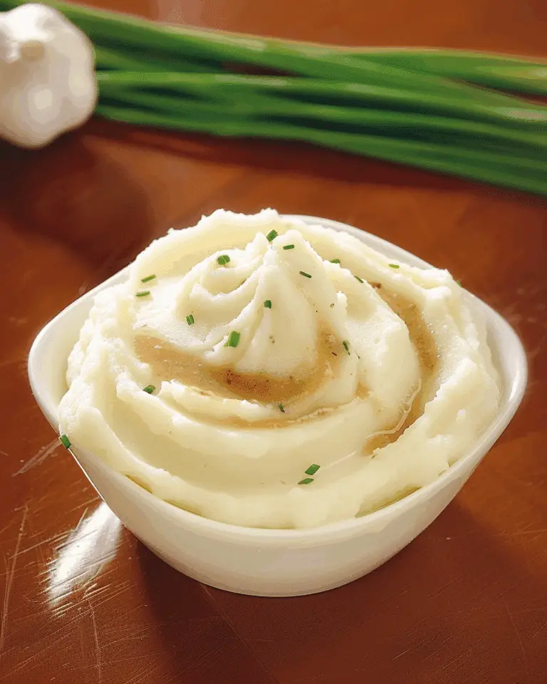 Garlic Mashed Potatoes & Savory Gravy