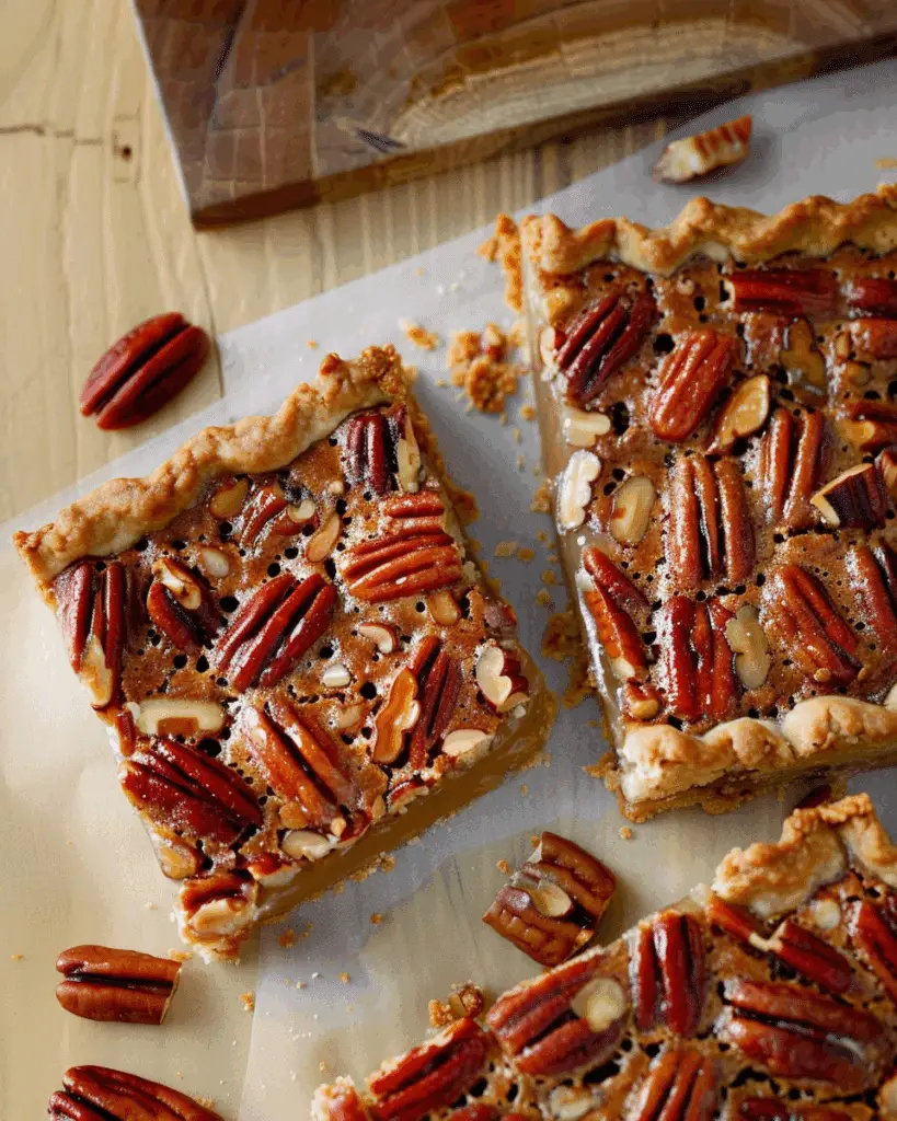 Gooey Pecan Pie Bars With A Buttery Shortbread Crust
