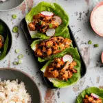 Grilled Chicken Bulgogi Lettuce Wraps With Gochujang Aioli