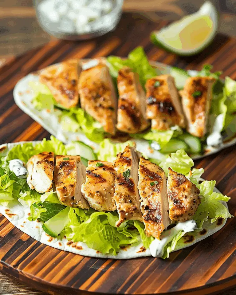 Grilled Chicken Caesar Salad Wraps