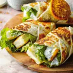 Halloumi Wrap With Greek Yogurt Sauce