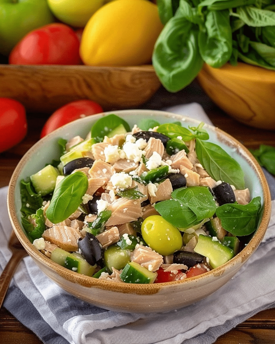 Healthy Mediterranean Tuna Salad