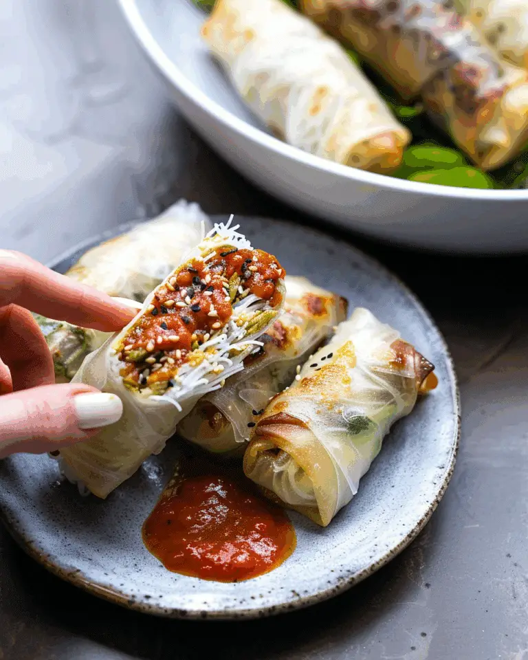 Japchae Spring Rolls With Sunbutter Sauce