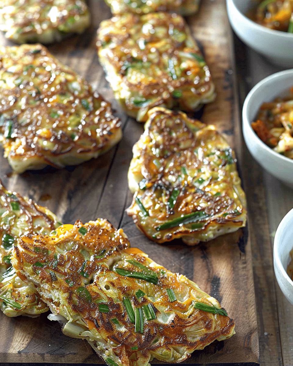 Korean-Inspired Scallion And Kimchi Pancakes