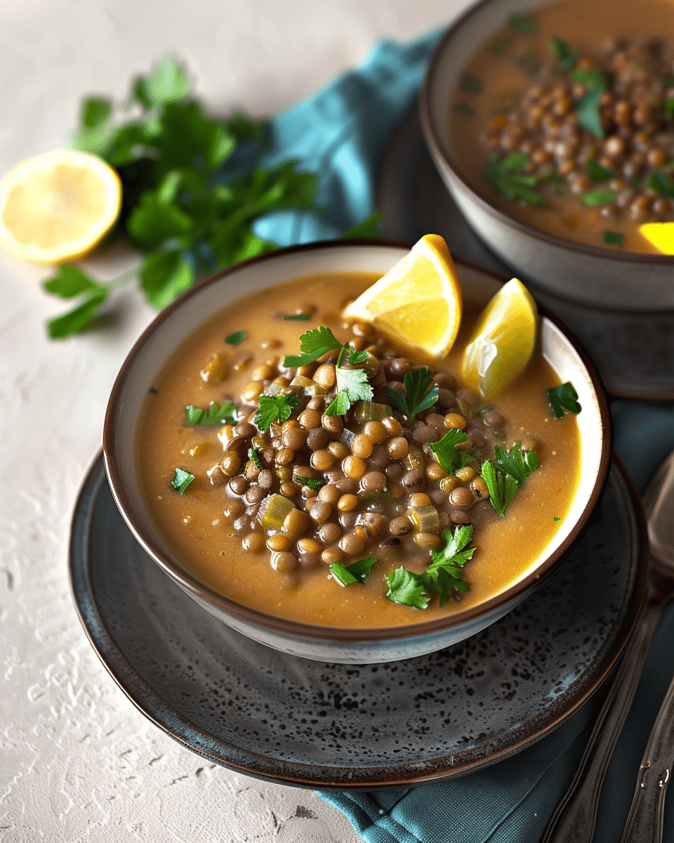 Lebanese Red Lentil Soup (Shorbet Adas)