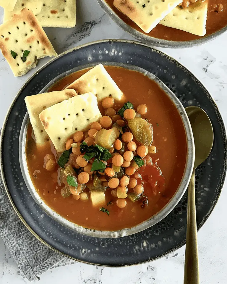 Lebanese Red Lentil Soup (Shorbet Adas)