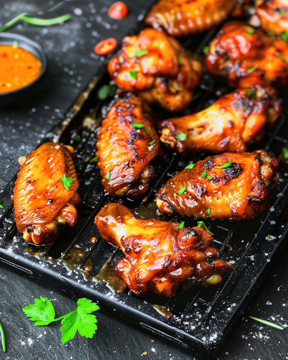 Maple Mustard Chicken Wings