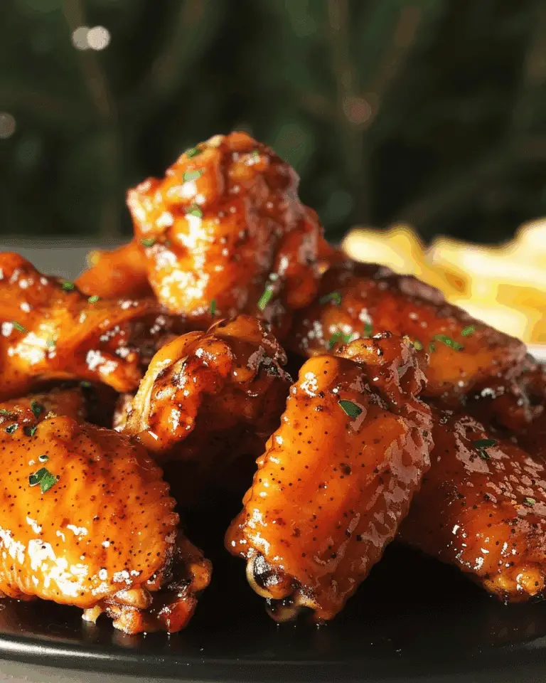 Maple Mustard Chicken Wings