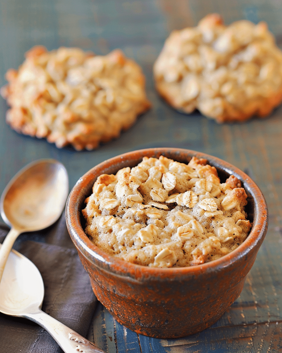 Microwave Oatmeal Cookie
