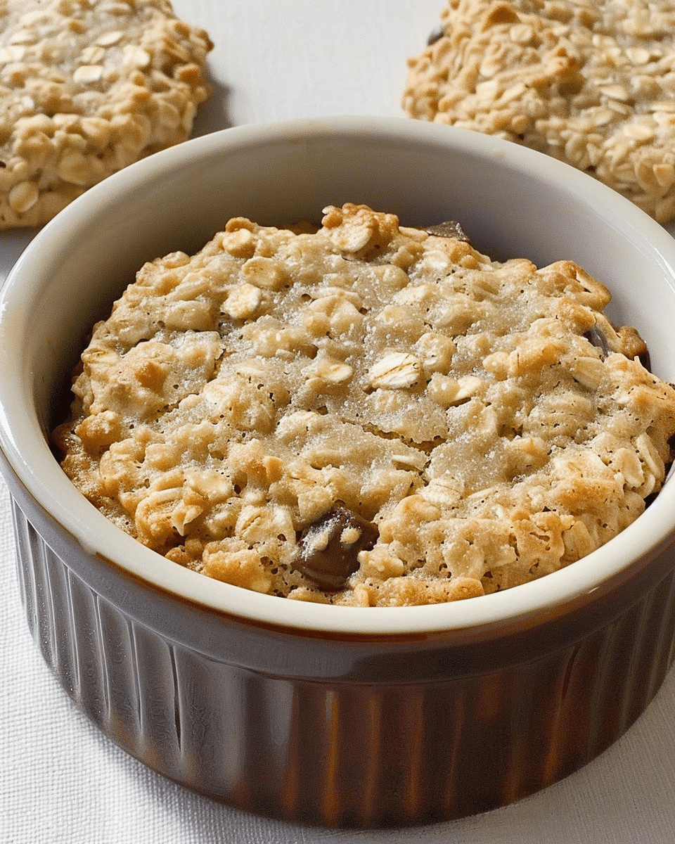 Microwave Oatmeal Cookie