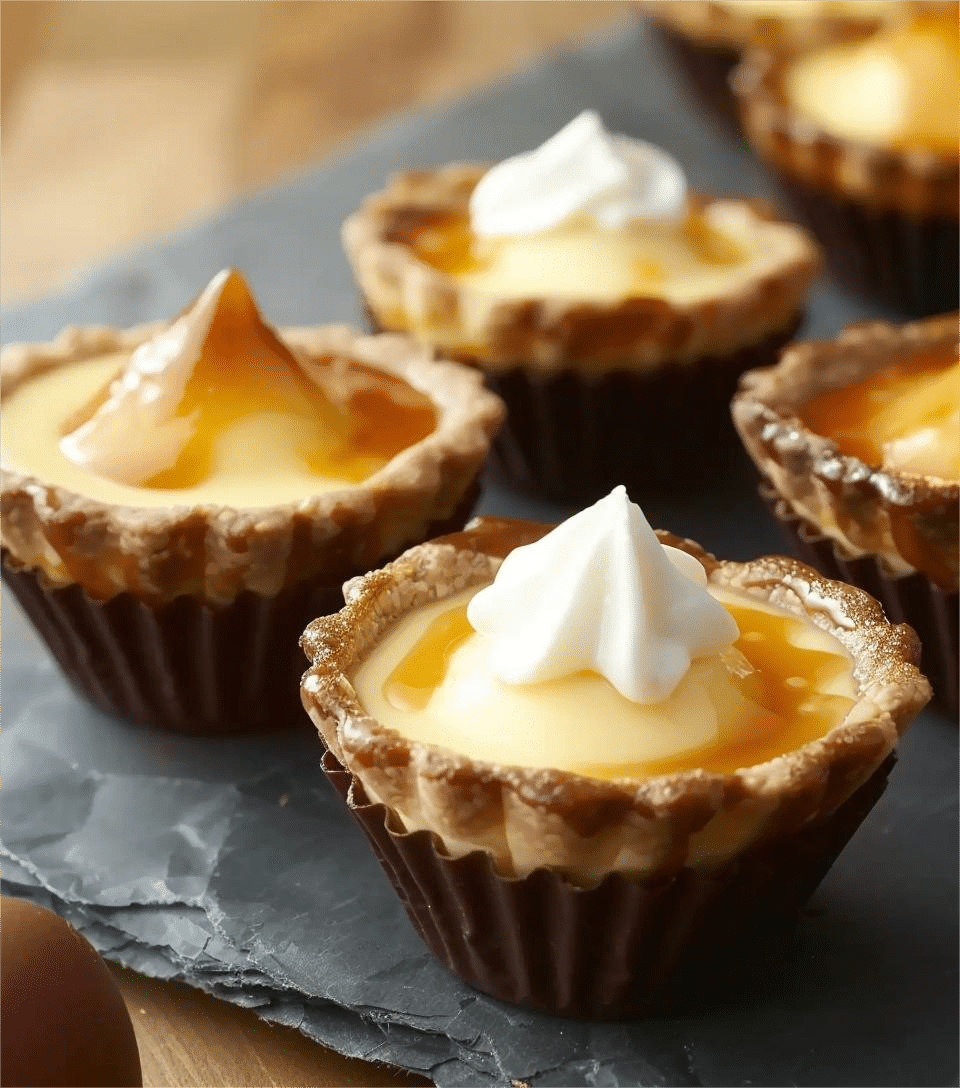 Mini Caramel Custard Tart