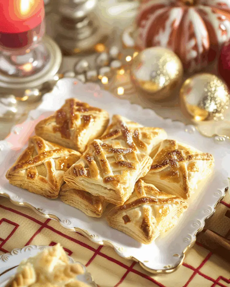 Mini Miso Apple Pie Puff Pastry Bites