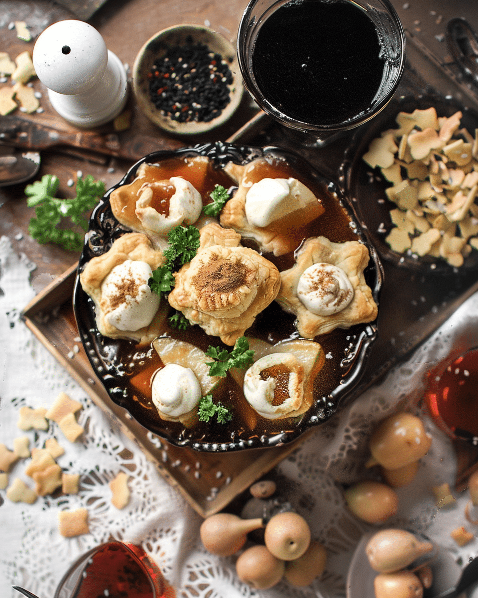 Mini Miso Apple Pie Puff Pastry Bites