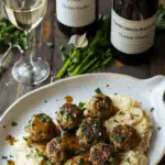 Mini Swedish Meatballs with Mashed Potatoes