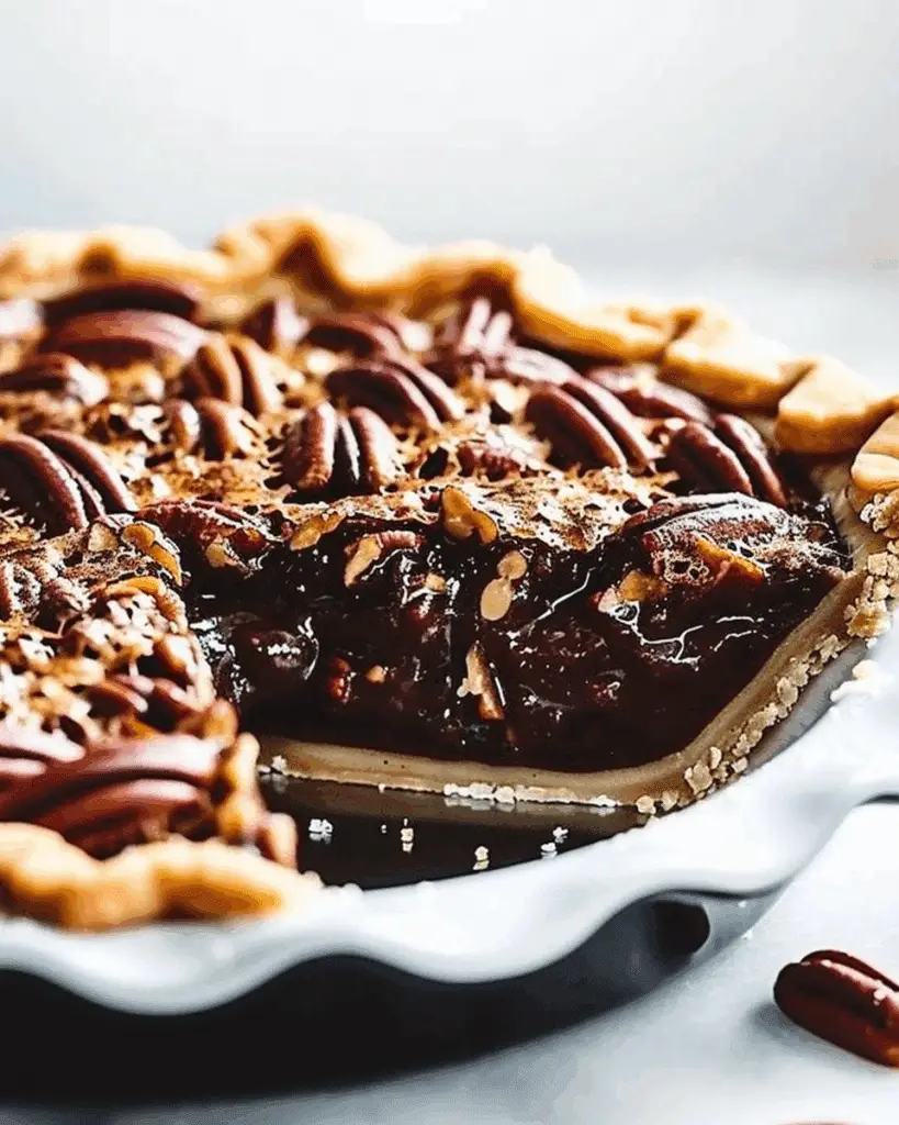 Mississippi Mud Pecan Pie