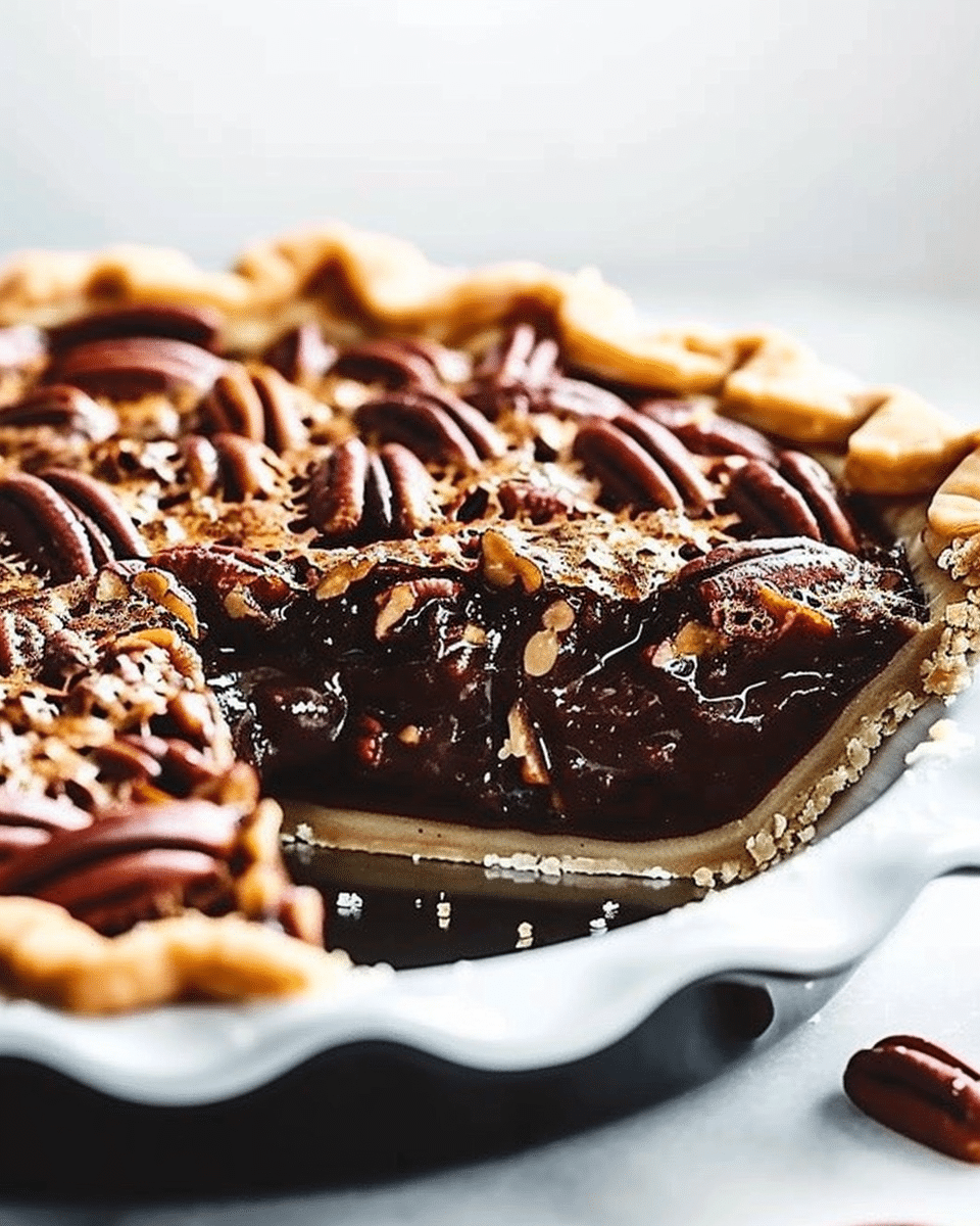 Mississippi Mud Pecan Pie