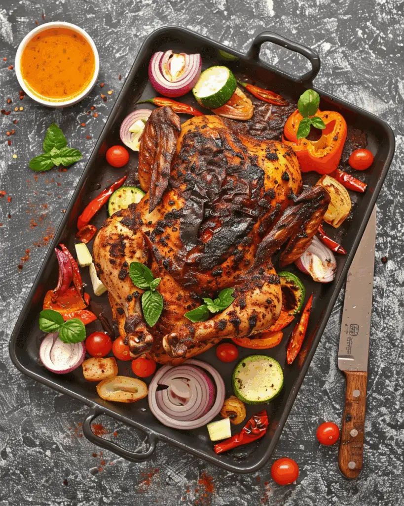 Moroccan Roasted Chicken and Vegetables